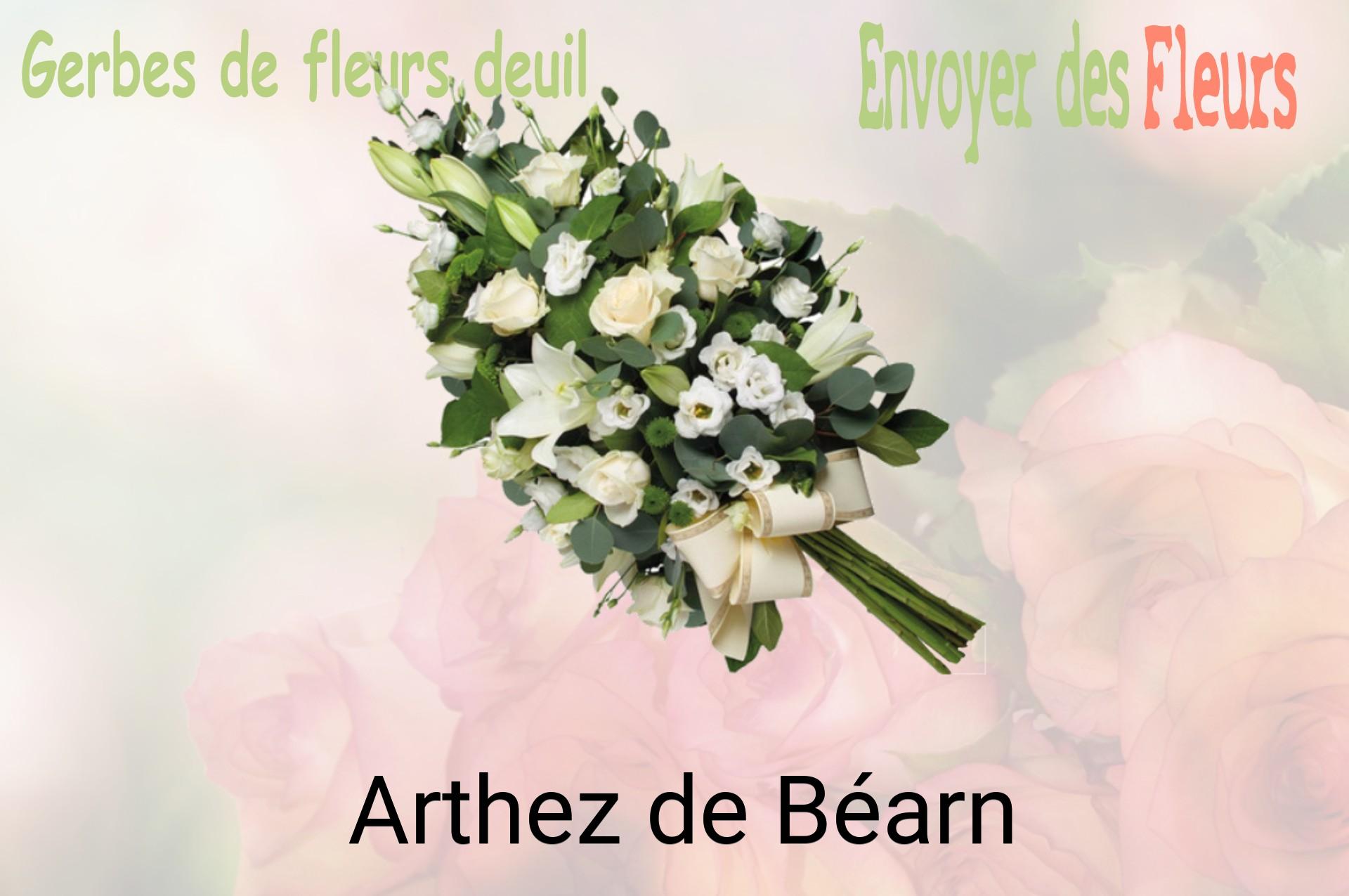 Gerbe de fleurs de deuil livrée à Arthez-de-Béarn